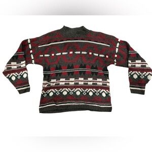 Vintage Knit Sweater grey, red, White, Green 💕